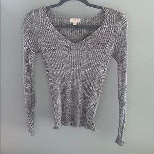 Fitted Ribbed Sweater